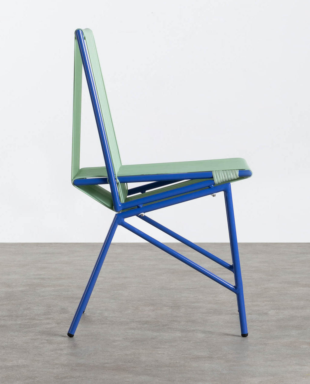 Amur Colors Synthetic Rattan and Metal Dining Chair