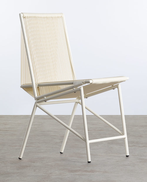 Amur Colors Synthetic Rattan and Metal Dining Chair