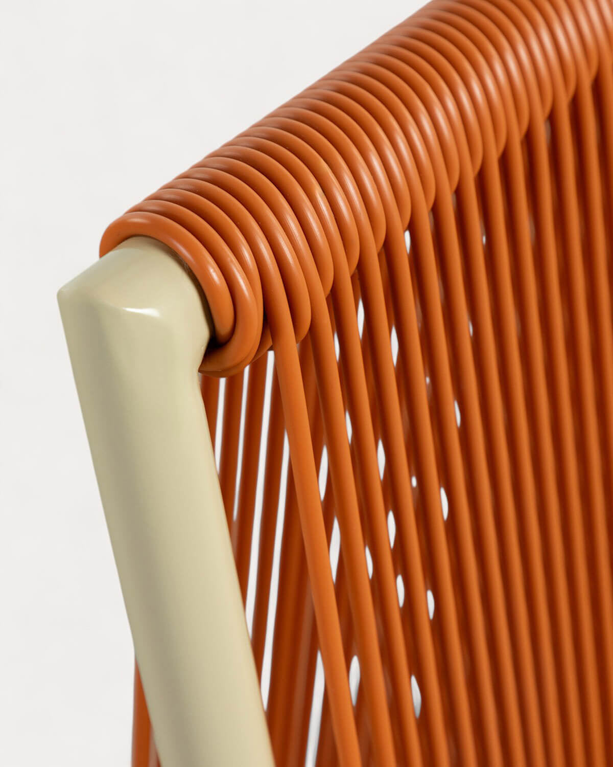 Amur Colors Synthetic Rattan and Metal Dining Chair