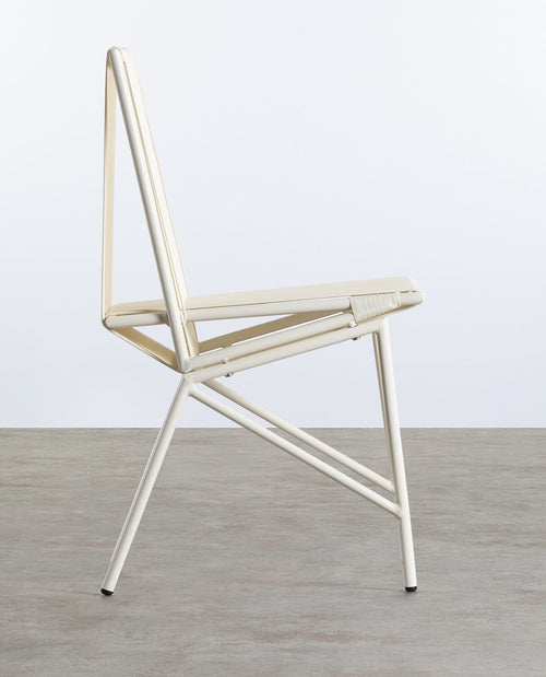 Amur Colors Synthetic Rattan and Metal Dining Chair