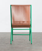 Amur Colors Synthetic Rattan and Metal Dining Chair