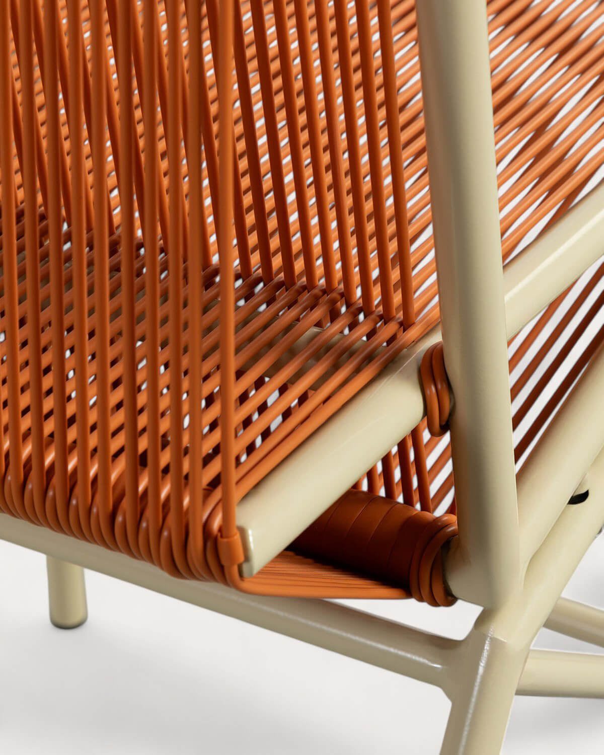 Amur Colors Synthetic Rattan and Metal Dining Chair
