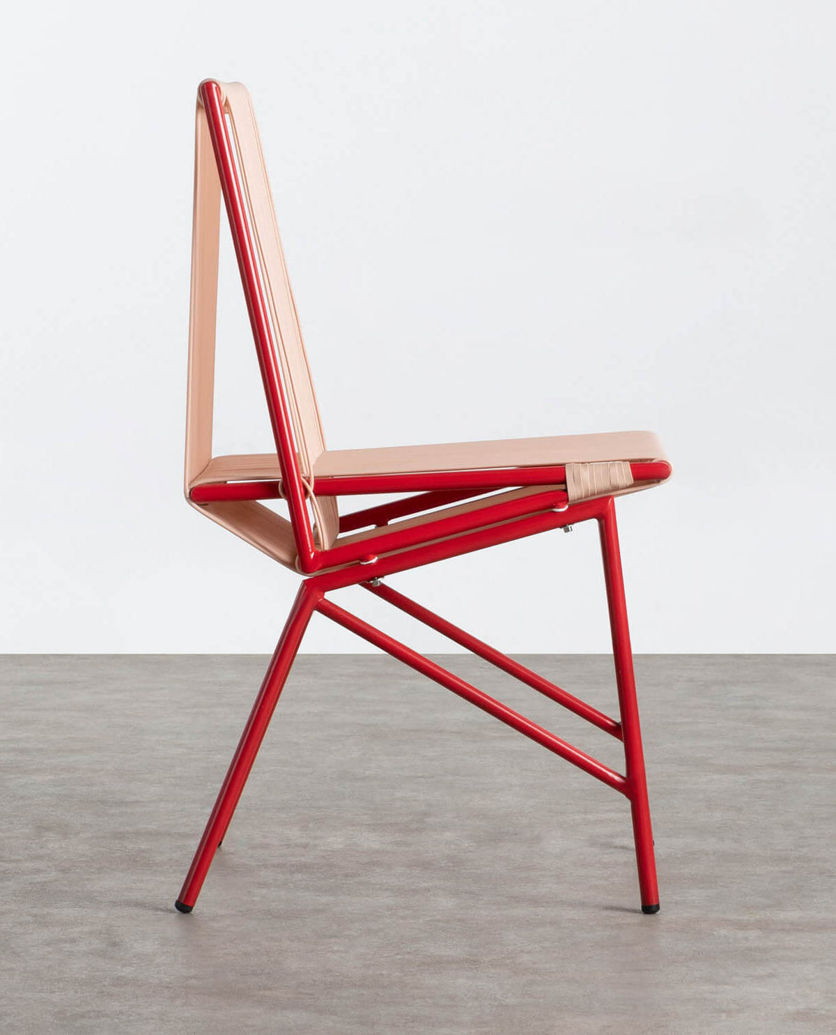 Amur Colors Synthetic Rattan and Metal Dining Chair