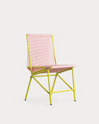 Amur Colors Synthetic Rattan and Metal Dining Chair