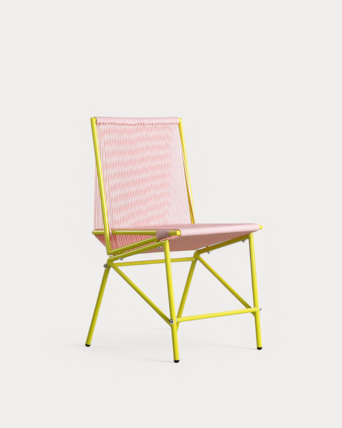 Amur Colors Synthetic Rattan and Metal Dining Chair