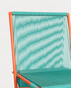 Amur Colors Synthetic Rattan and Metal Dining Chair