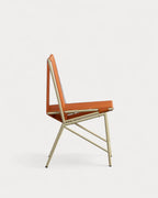 Amur Colors Synthetic Rattan and Metal Dining Chair