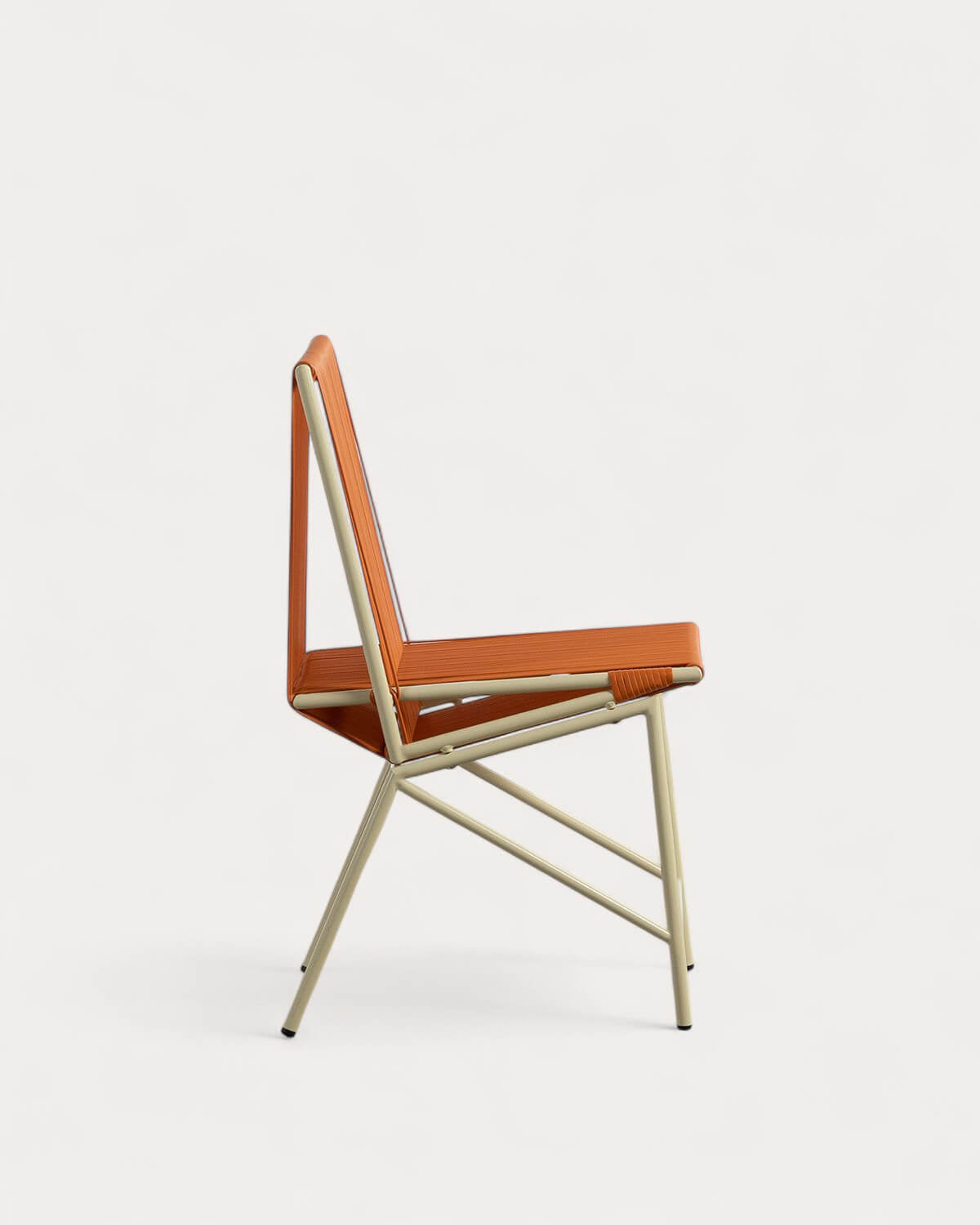 Amur Colors Synthetic Rattan and Metal Dining Chair