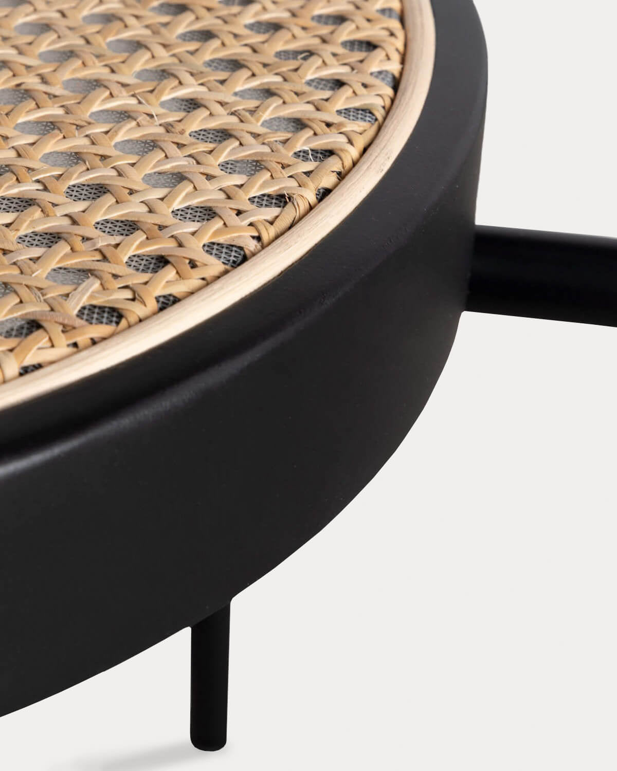 Vili Natural Rattan and Metal Dining Chair