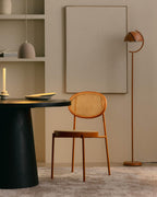 Vili Natural Rattan and Metal Dining Chair