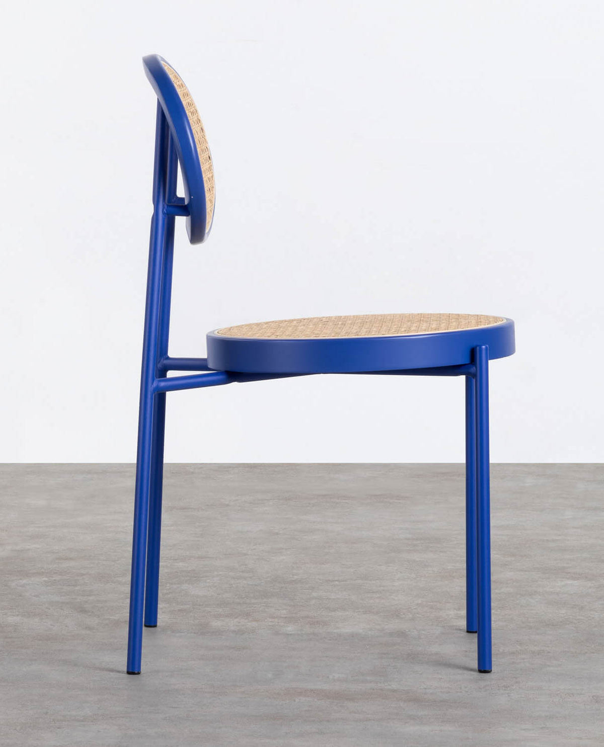 Vili Natural Rattan and Metal Dining Chair