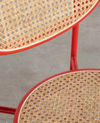 Vili Natural Rattan and Metal Dining Chair