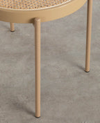 Vili Natural Rattan and Metal Dining Chair