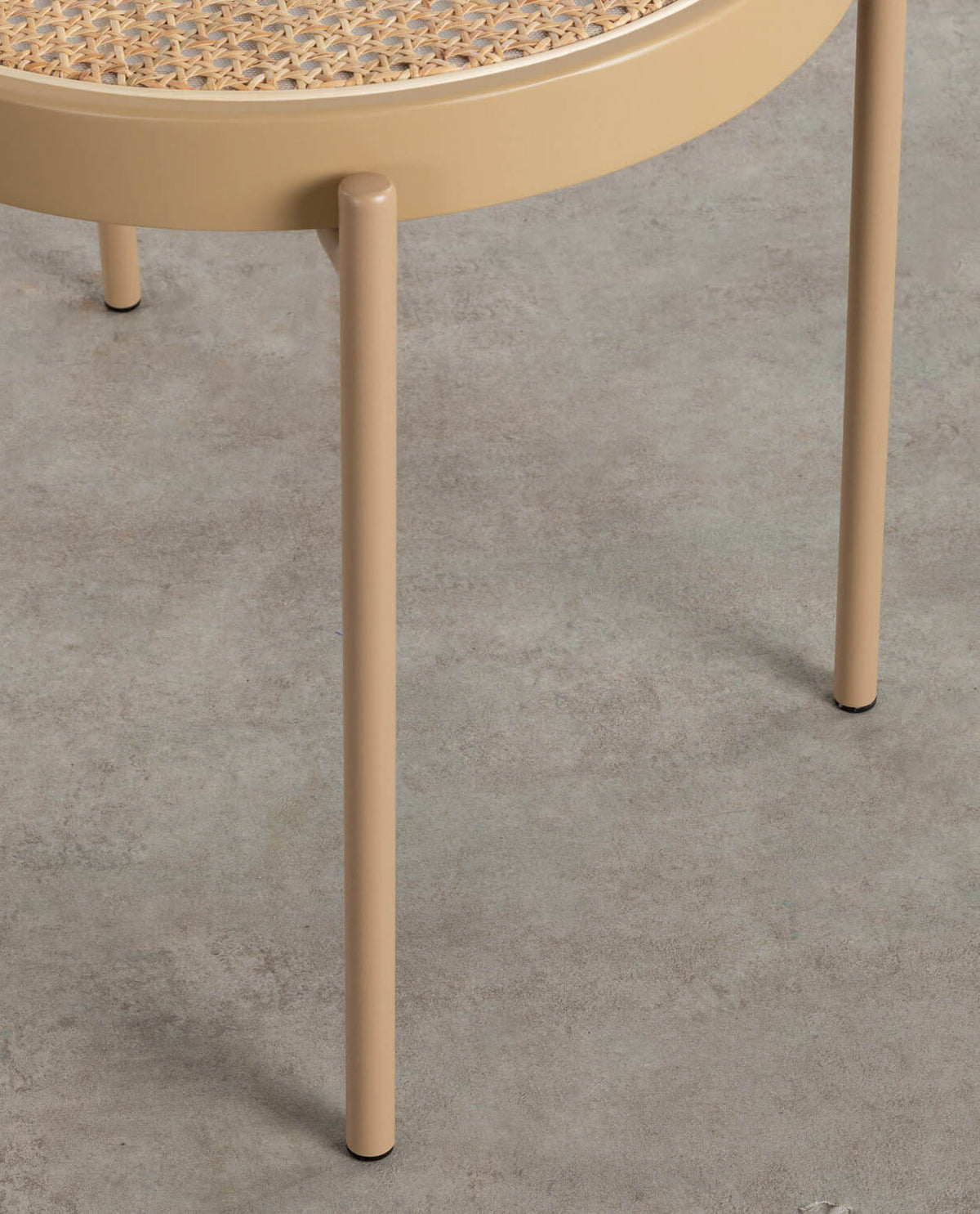 Vili Natural Rattan and Metal Dining Chair