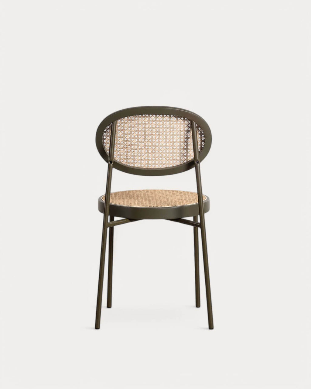 Vili Natural Rattan and Metal Dining Chair
