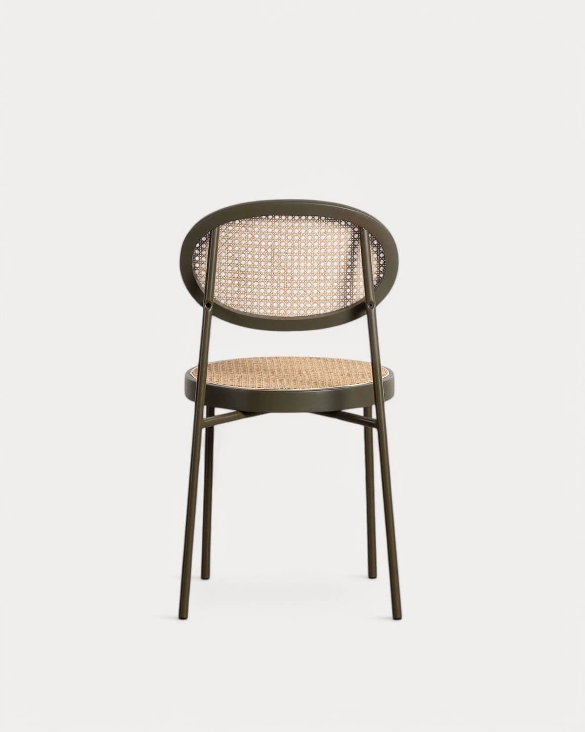 Vili Natural Rattan and Metal Dining Chair