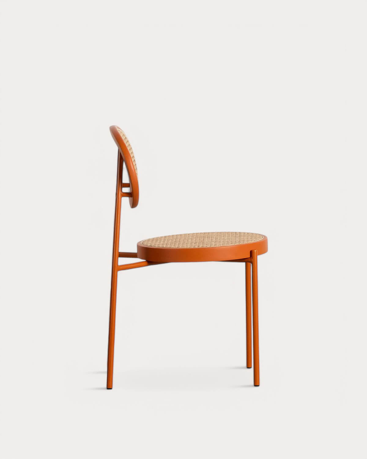 Vili Natural Rattan and Metal Dining Chair