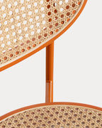 Vili Natural Rattan and Metal Dining Chair