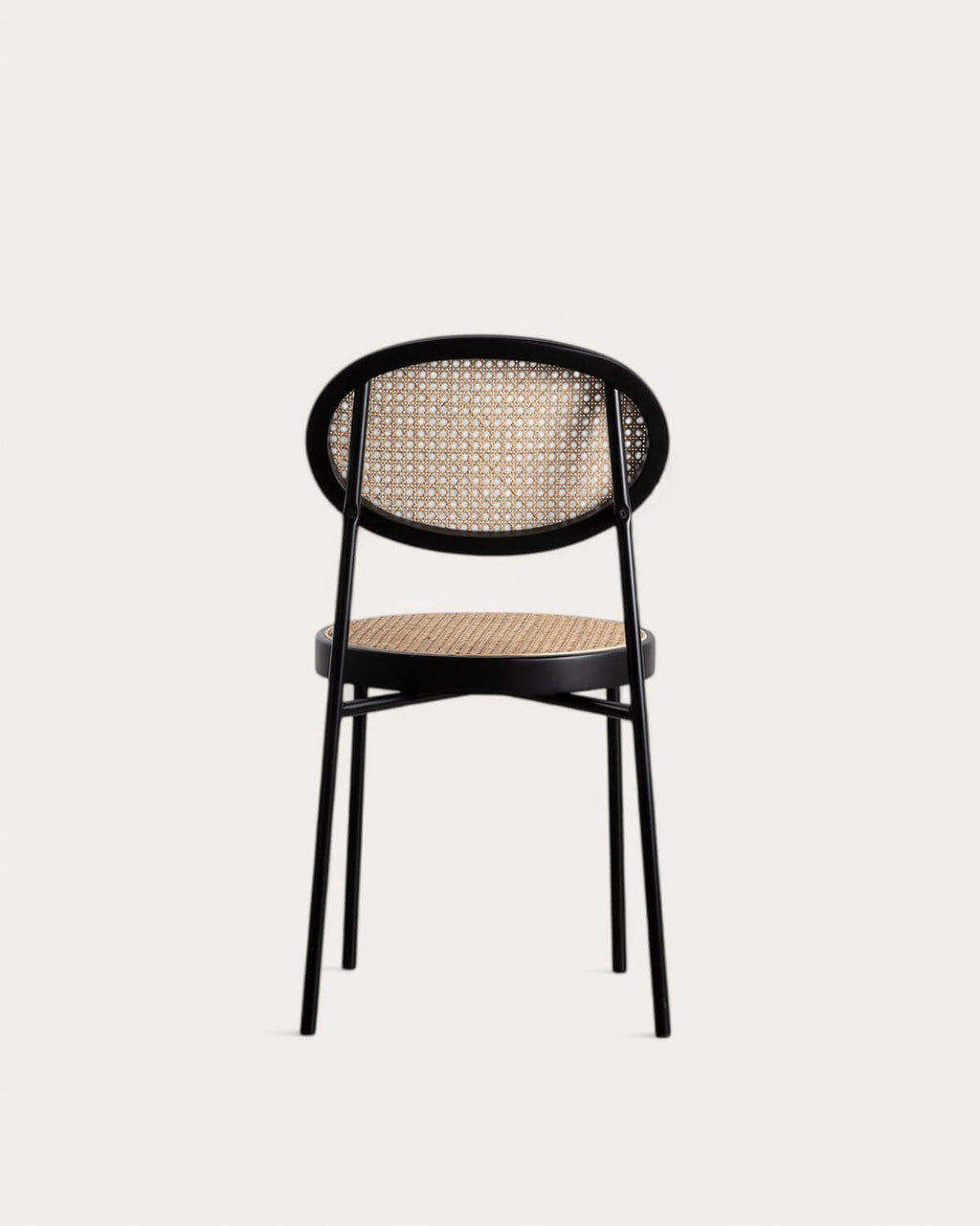 Vili Natural Rattan and Metal Dining Chair