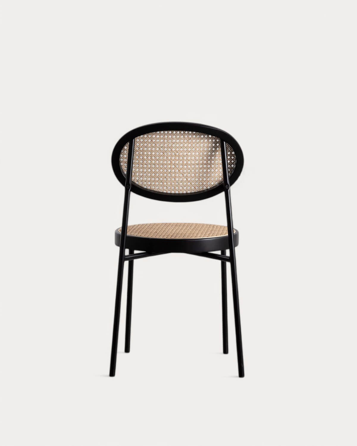 Vili Natural Rattan and Metal Dining Chair