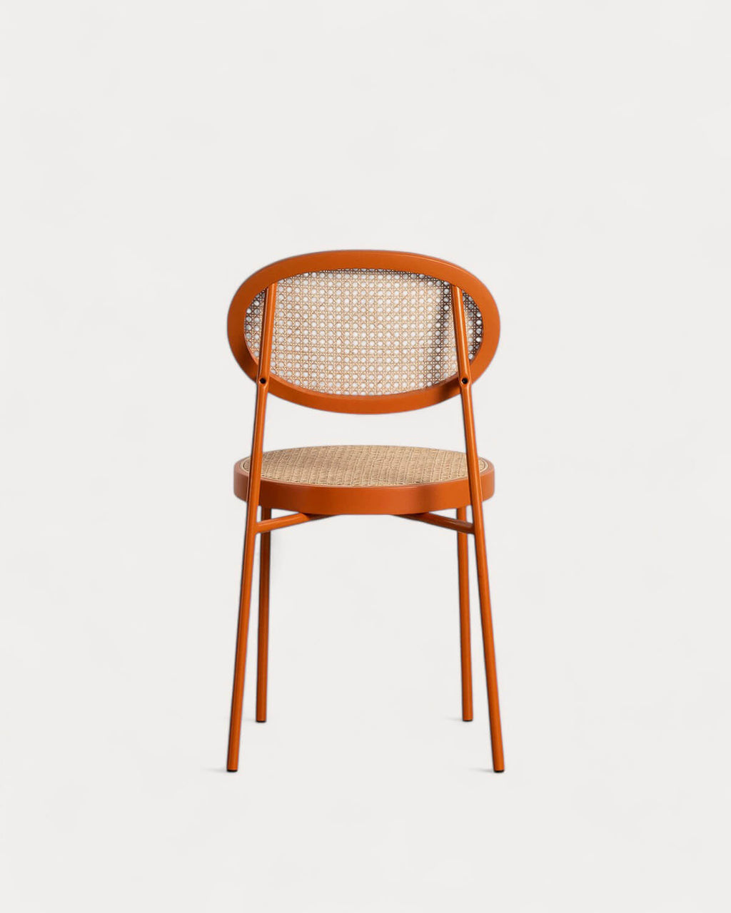 Vili Natural Rattan and Metal Dining Chair