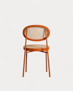 Vili Natural Rattan and Metal Dining Chair