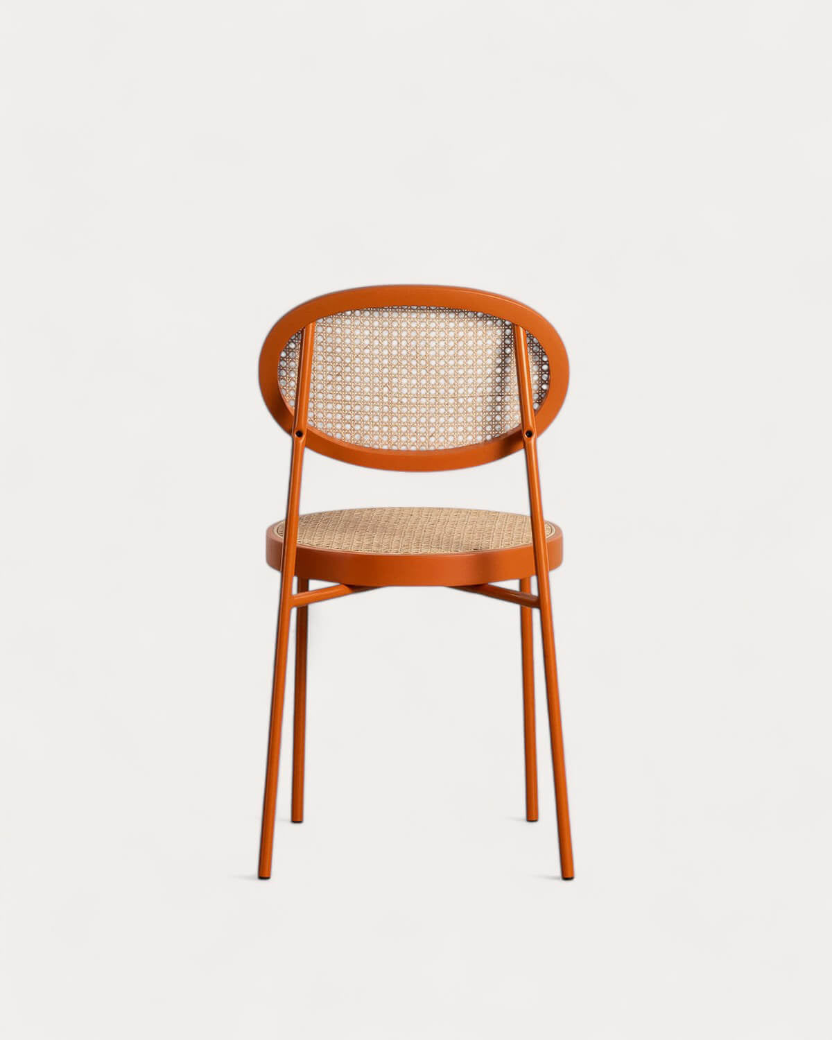 Vili Natural Rattan and Metal Dining Chair