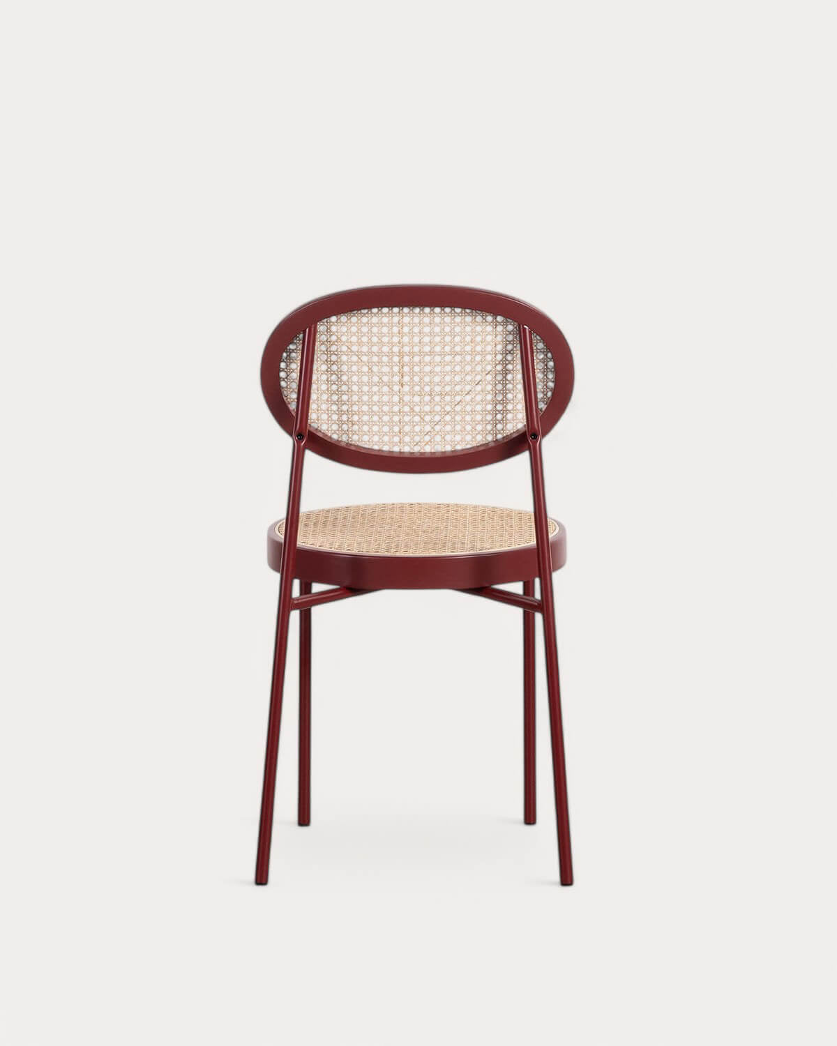 Vili Natural Rattan and Metal Dining Chair