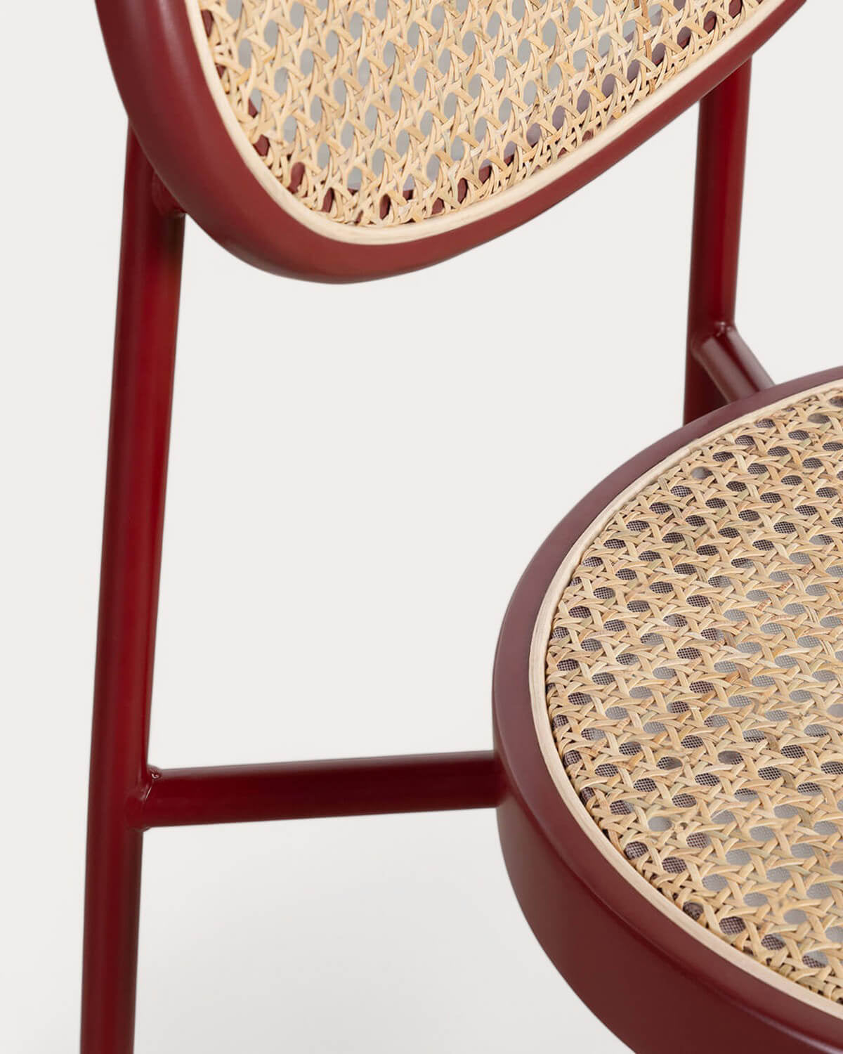 Vili Natural Rattan and Metal Dining Chair