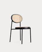 Vili Natural Rattan and Metal Dining Chair