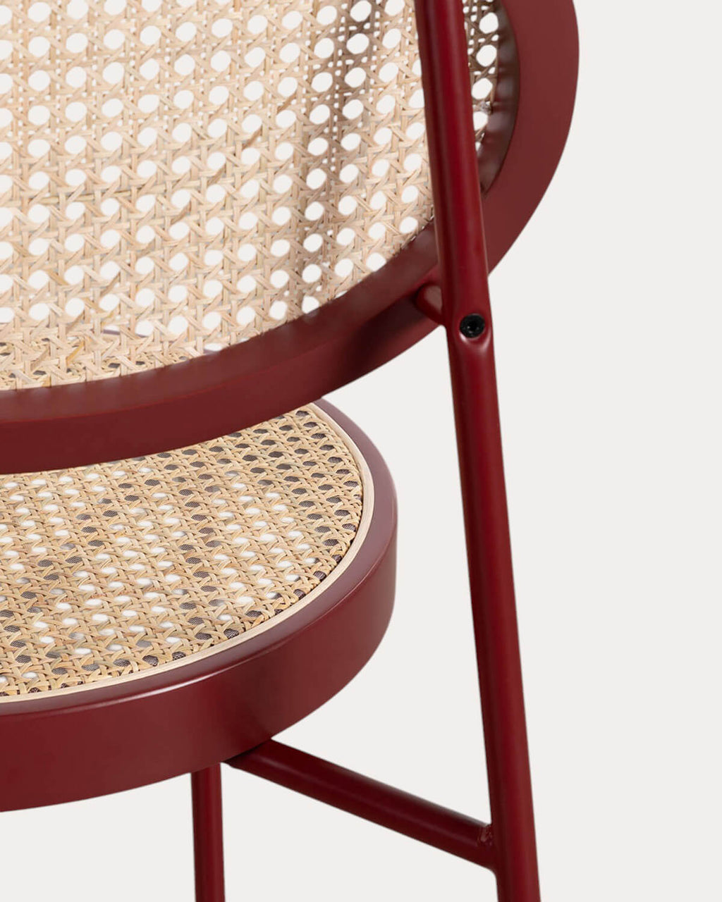 Vili Natural Rattan and Metal Dining Chair