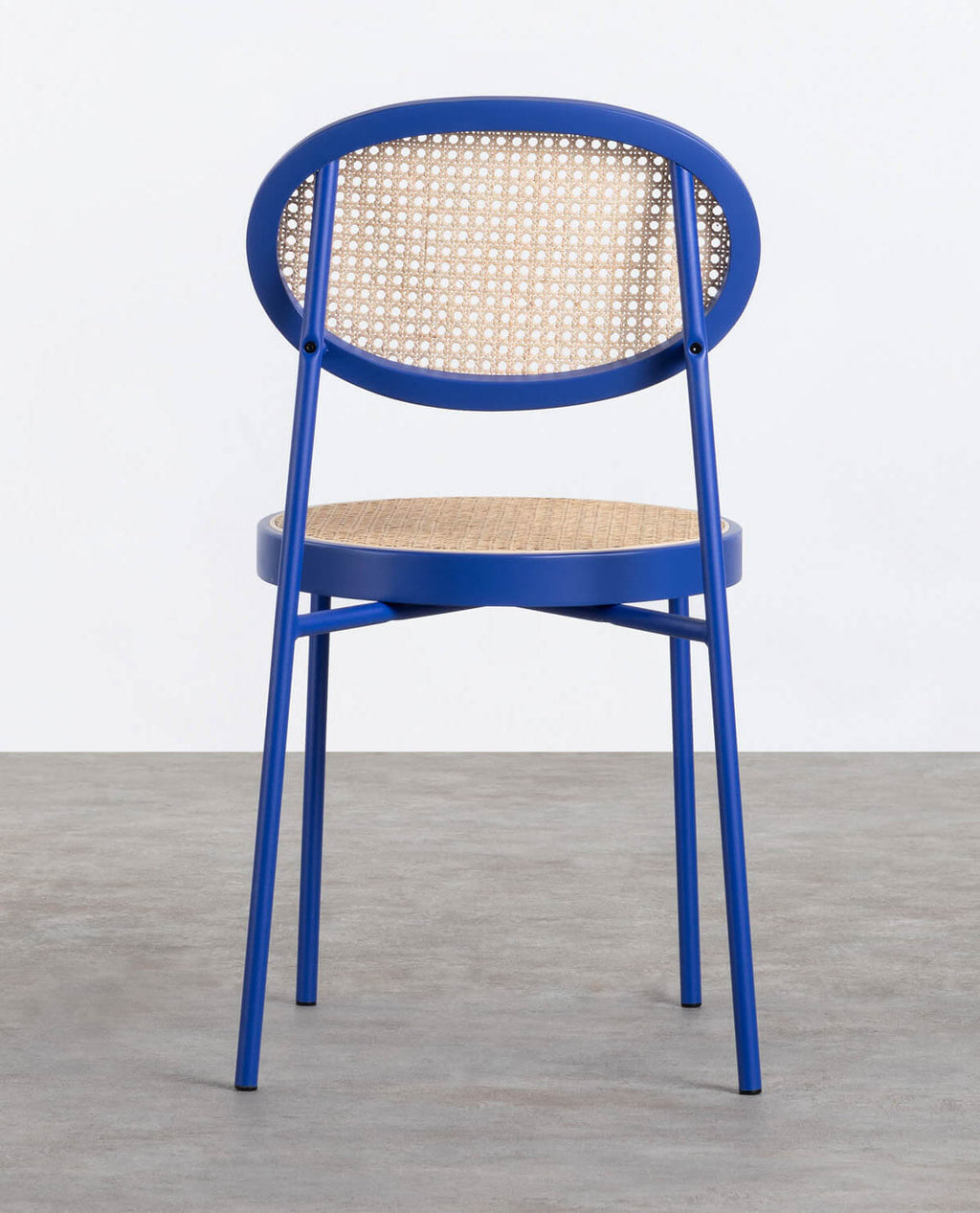 Vili Natural Rattan and Metal Dining Chair