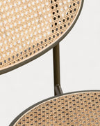 Vili Natural Rattan and Metal Dining Chair