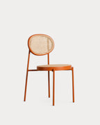 Vili Natural Rattan and Metal Dining Chair