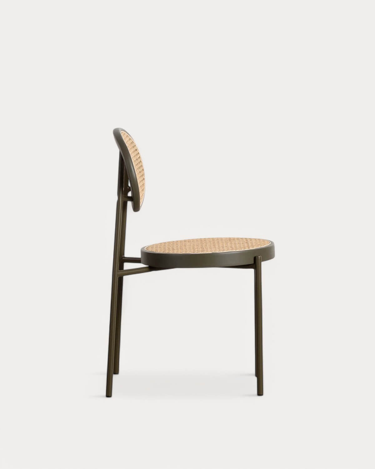 Vili Natural Rattan and Metal Dining Chair
