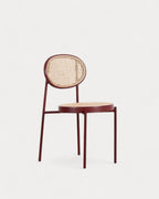 Vili Natural Rattan and Metal Dining Chair