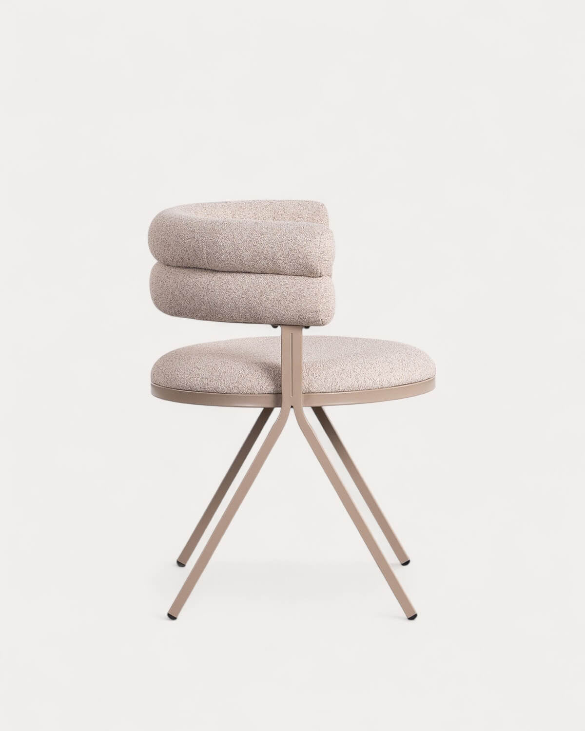 Aixa Classic fabric and metal dining chair
