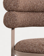 Aixa Classic fabric and metal dining chair