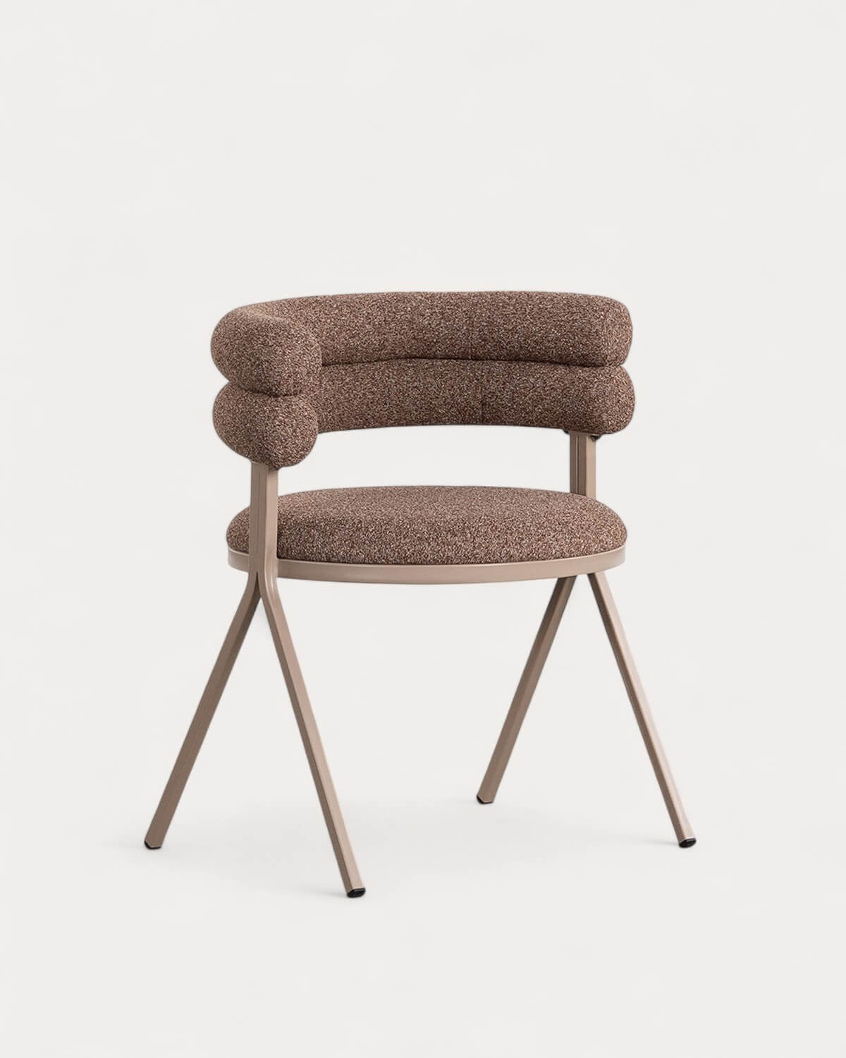 Aixa Classic fabric and metal dining chair