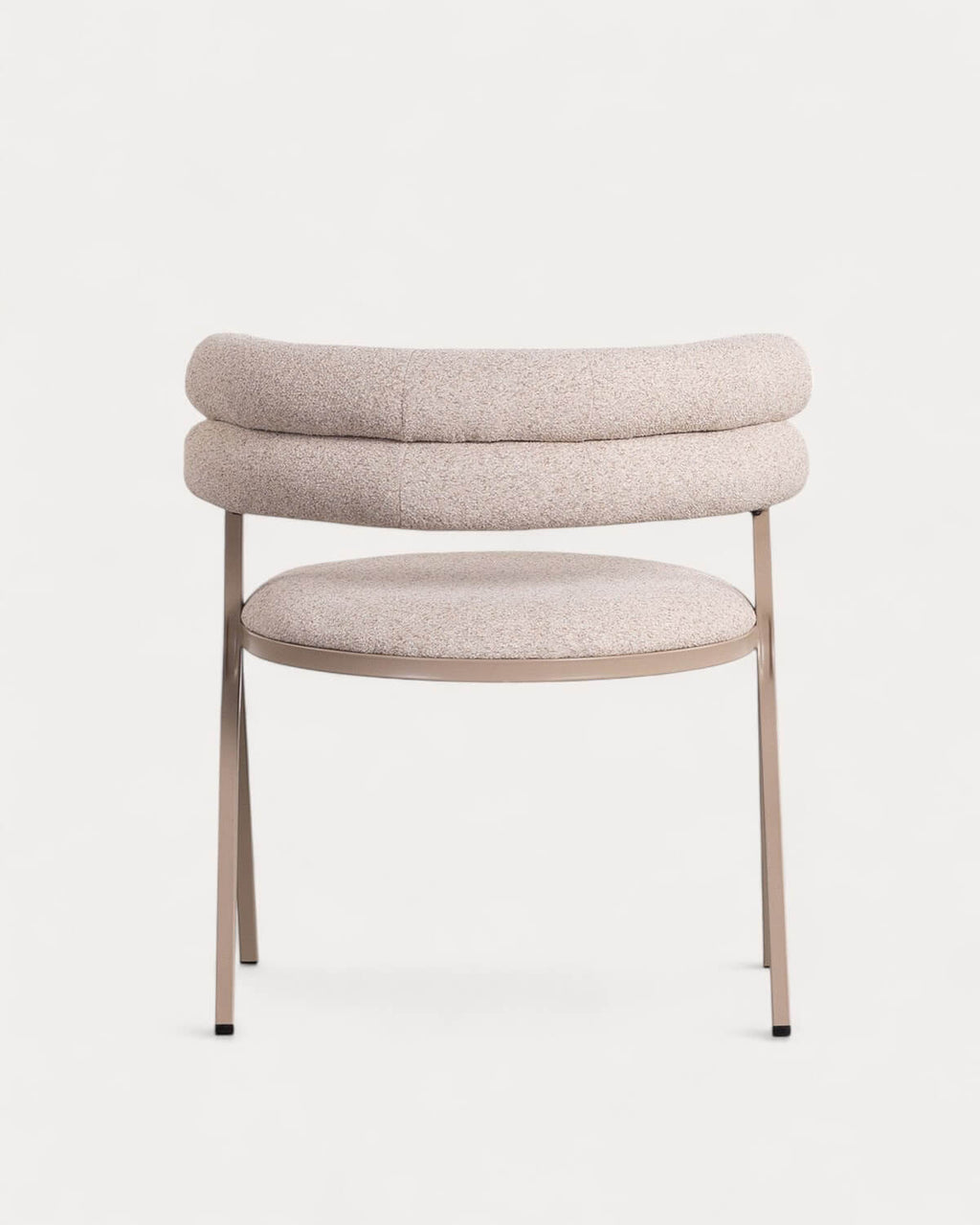 Aixa Classic fabric and metal dining chair