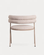 Aixa Classic fabric and metal dining chair