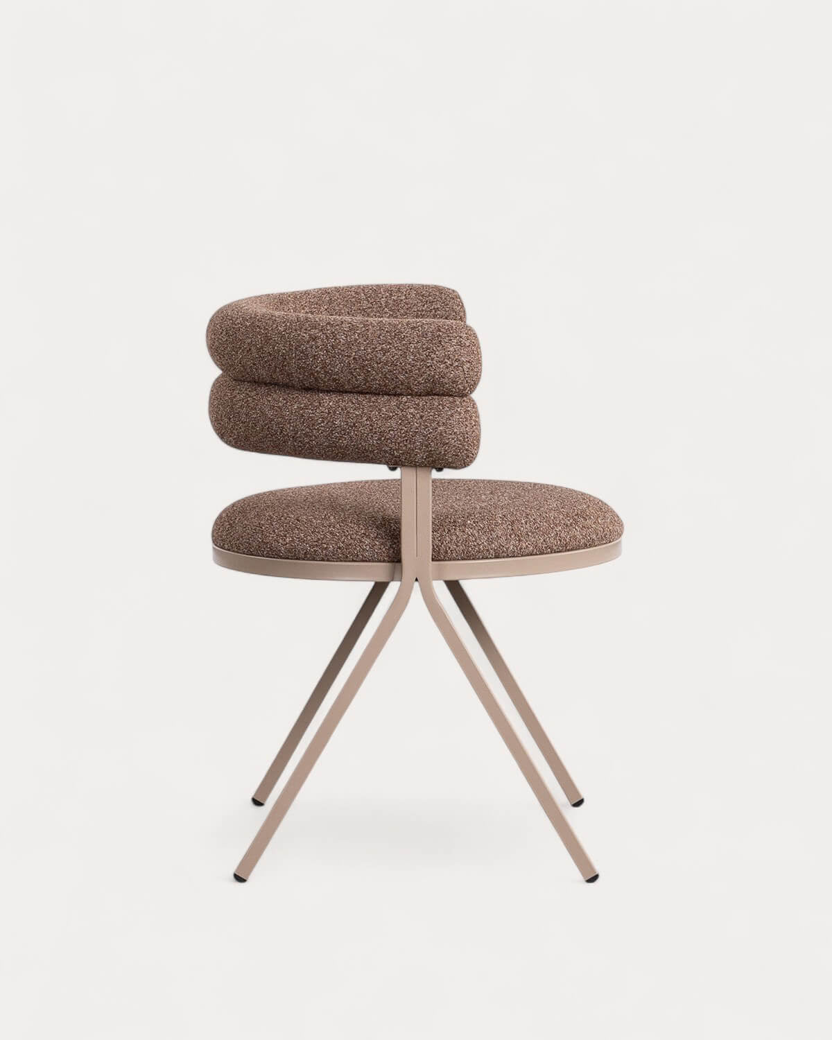 Aixa Classic fabric and metal dining chair