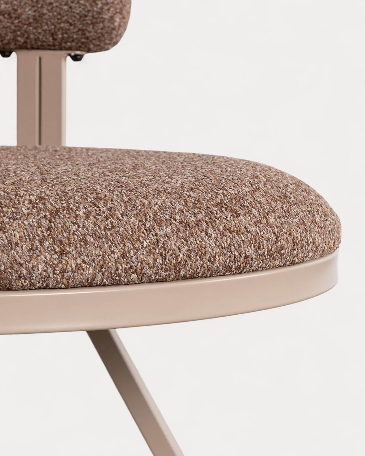 Aixa Classic fabric and metal dining chair
