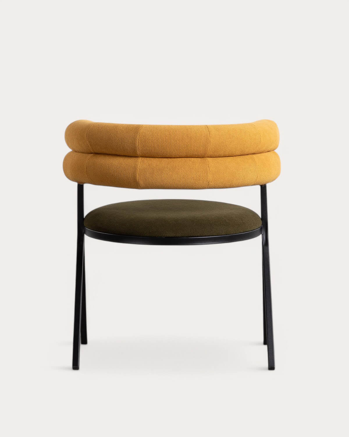 Aixa fabric and metal dining chair