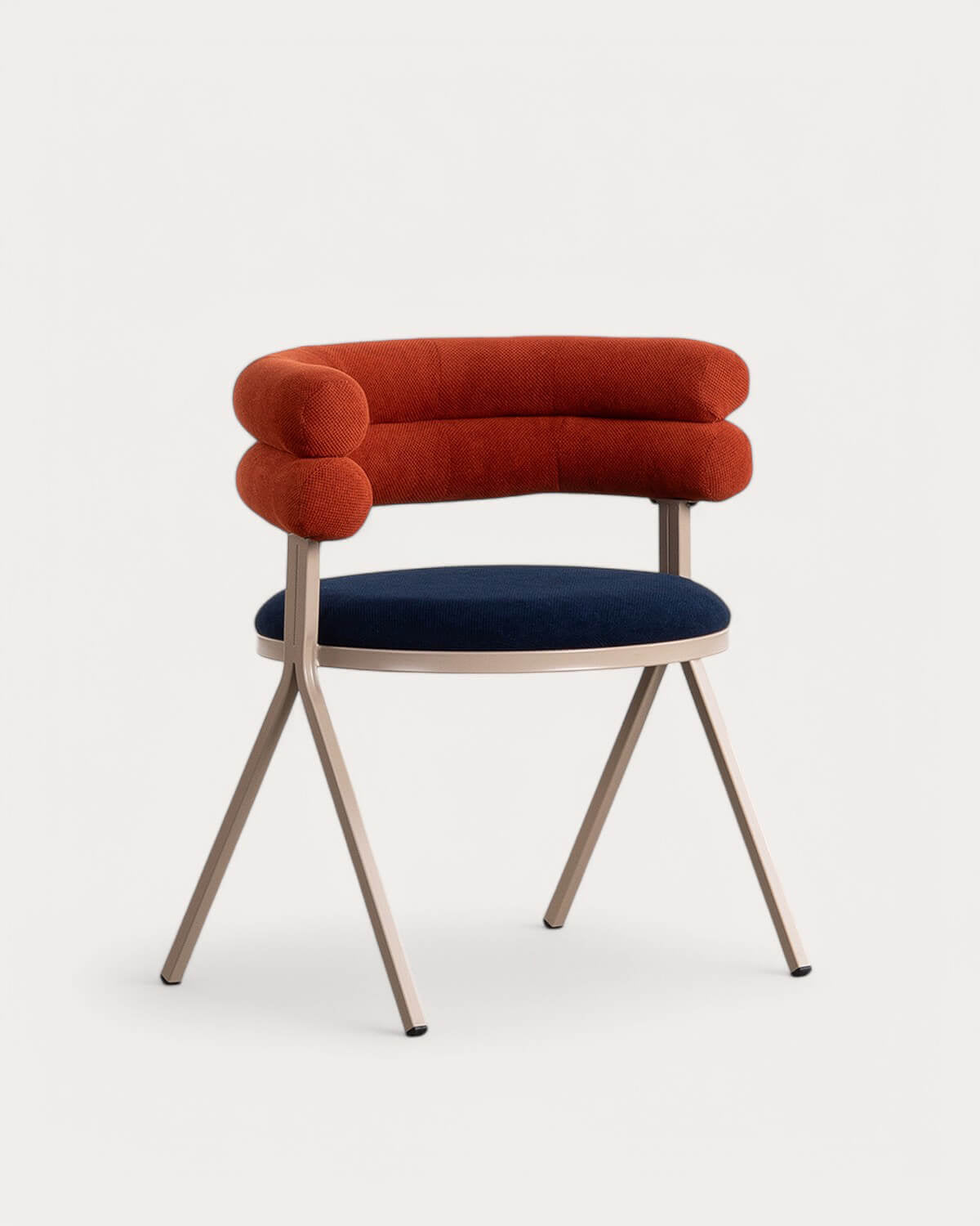 Aixa fabric and metal dining chair