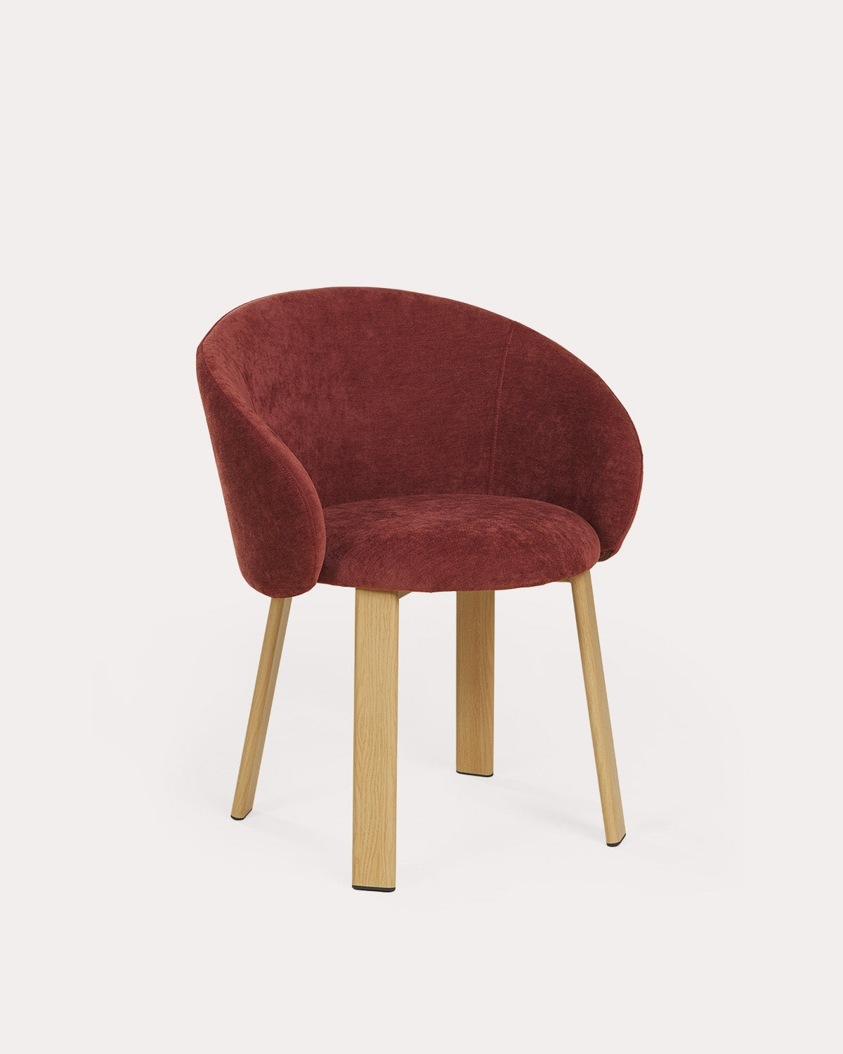 Bouviet fabric and metal dining room chair