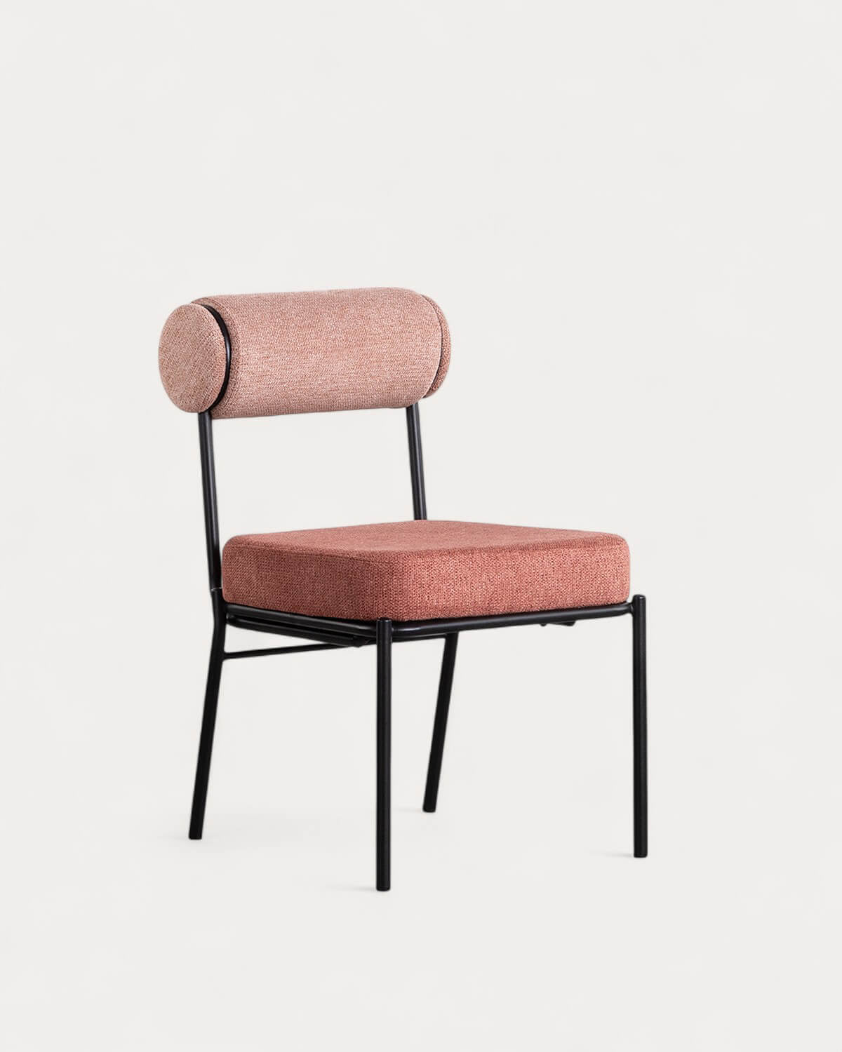 Elin Fabric and Metal Dining Chair