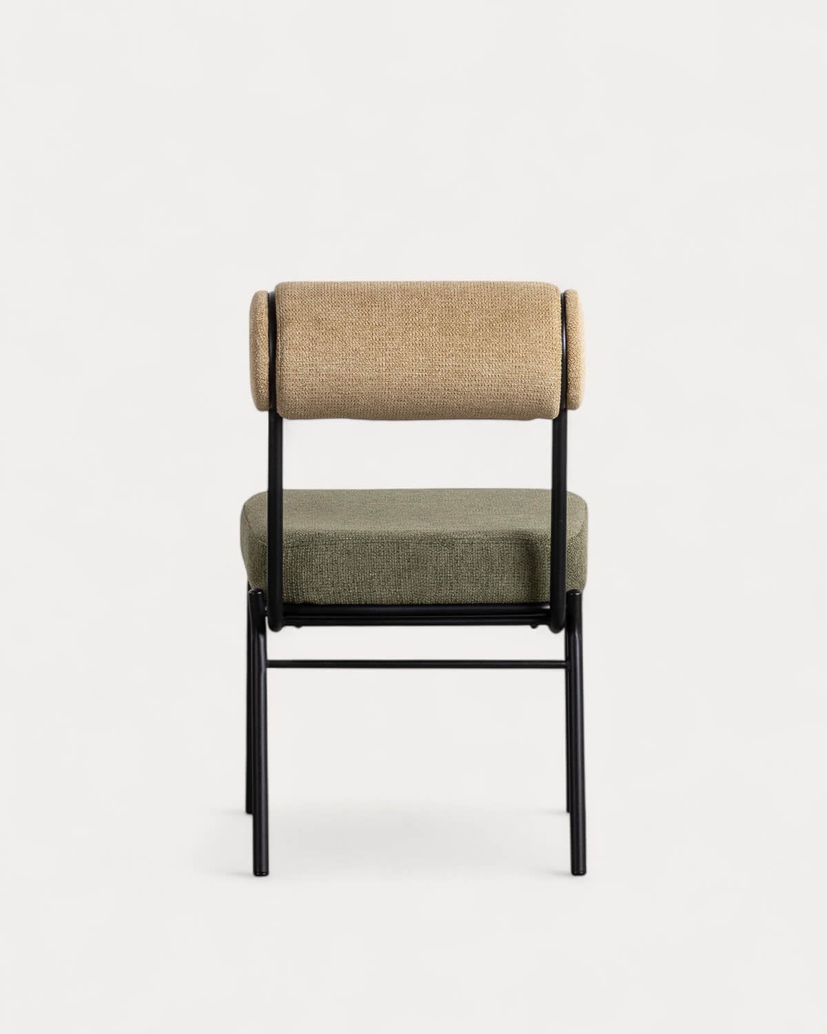 Elin Fabric and Metal Dining Chair
