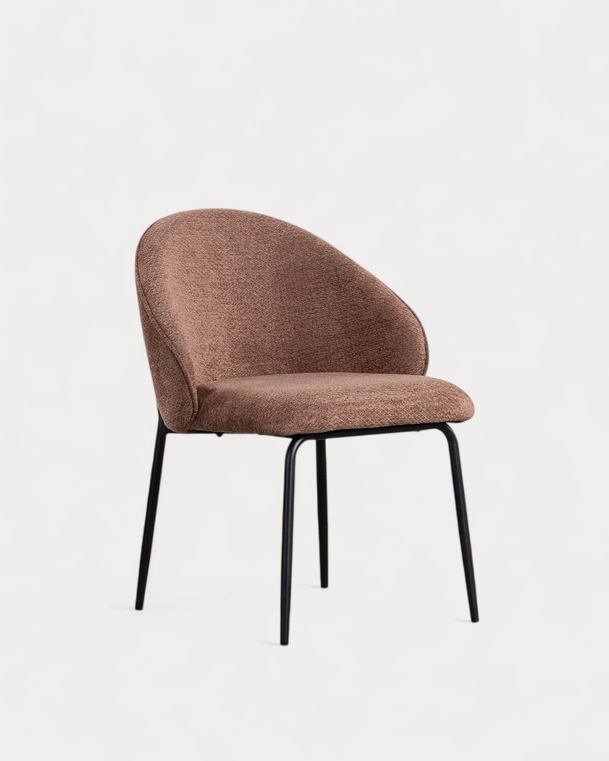 Emna fabric and metal dining chair