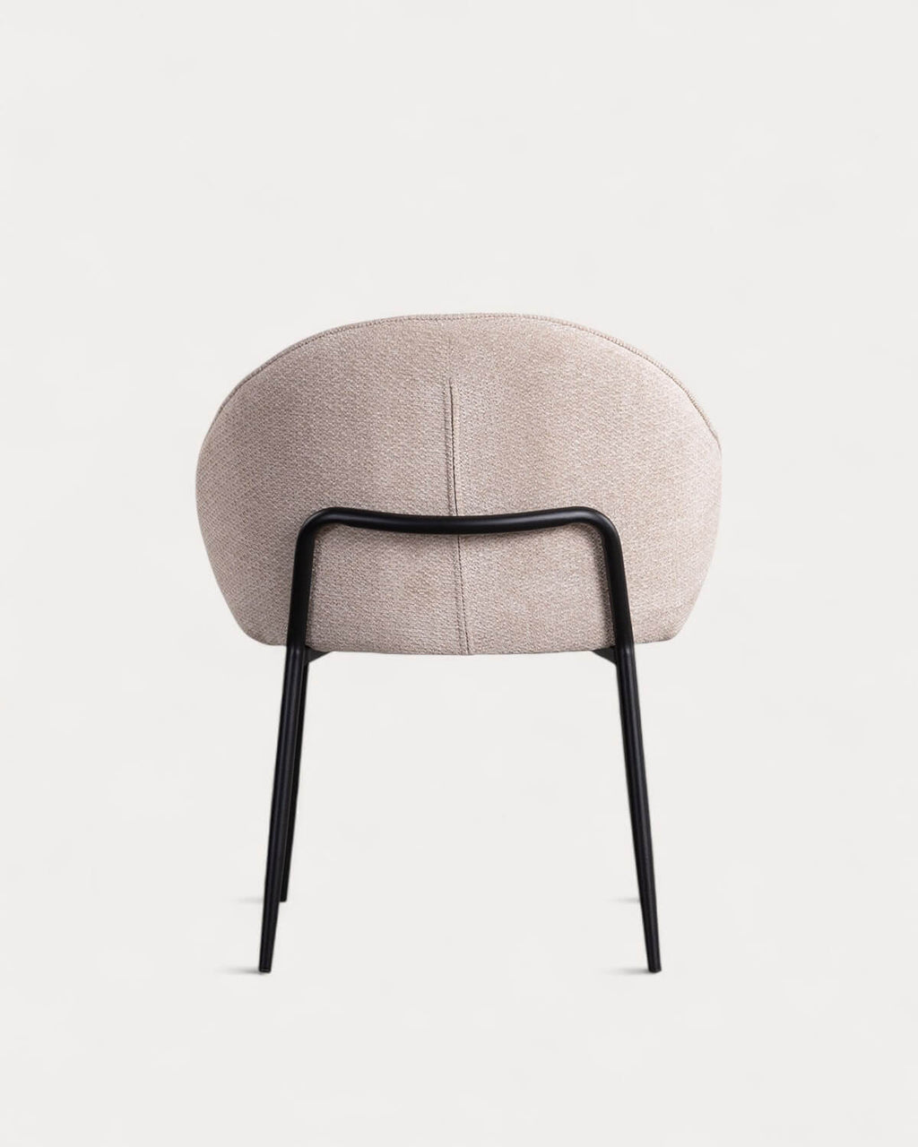 Emna fabric and metal dining chair